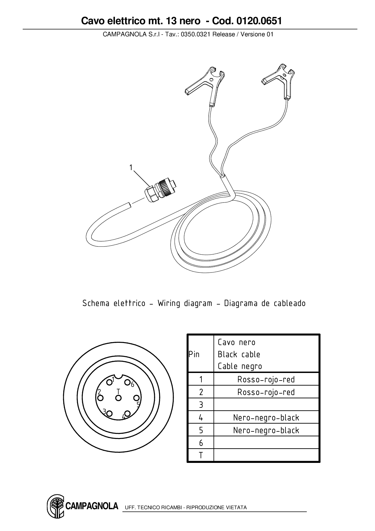 0120.0651_Cavo elettrico mt. 13 nero